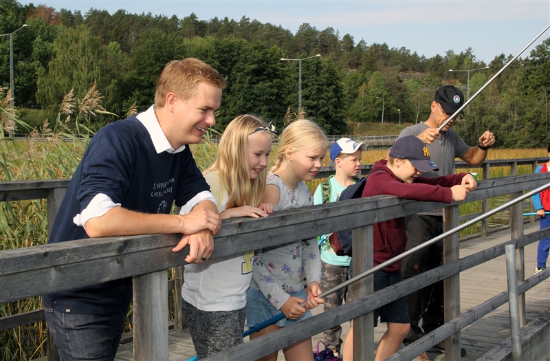 Utbildningsminister Gustav Fridolin deltar i Klassdraget