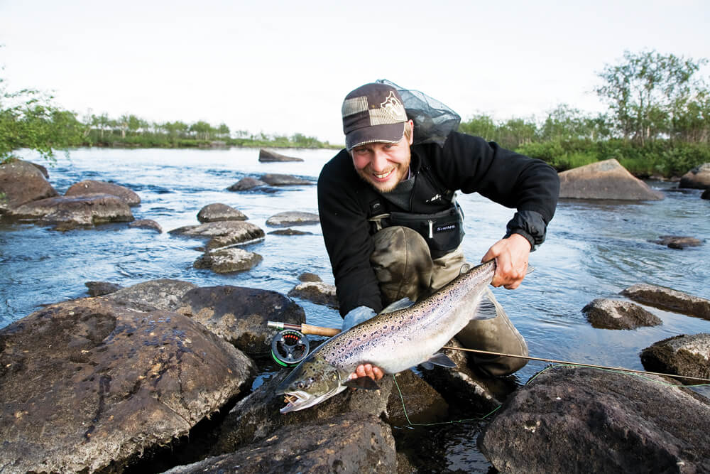 Fiskelycka med flugfiske