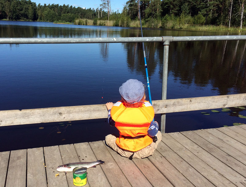 Sandbäckstjärn bjuder på bästa familjefisket!