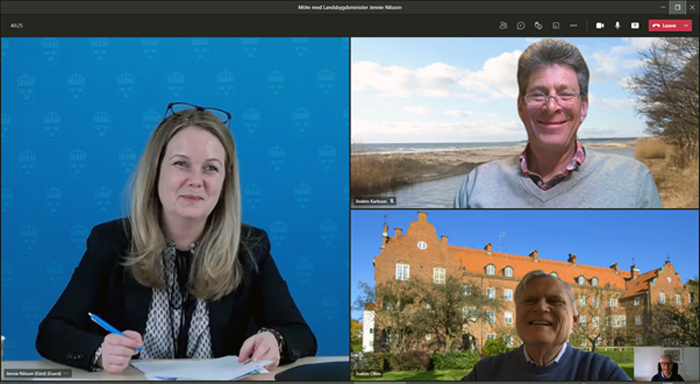 Konstruktivt möte med landsbygdsministern