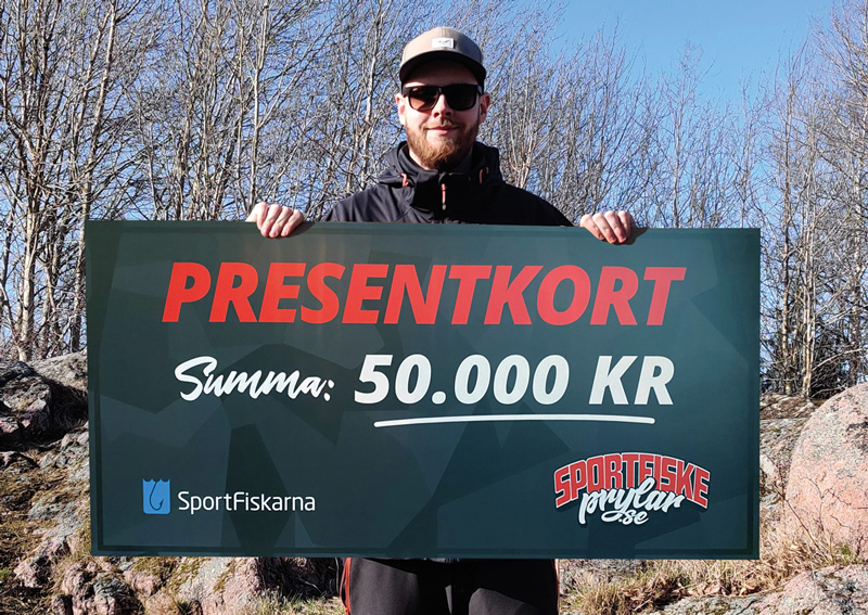 Joakim vann presentkortet på 50.000 kr!