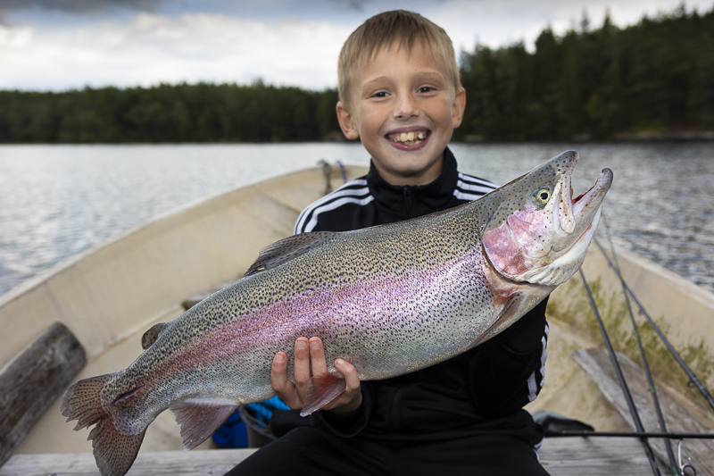 Ta med hela familjen på regnbågsfiske