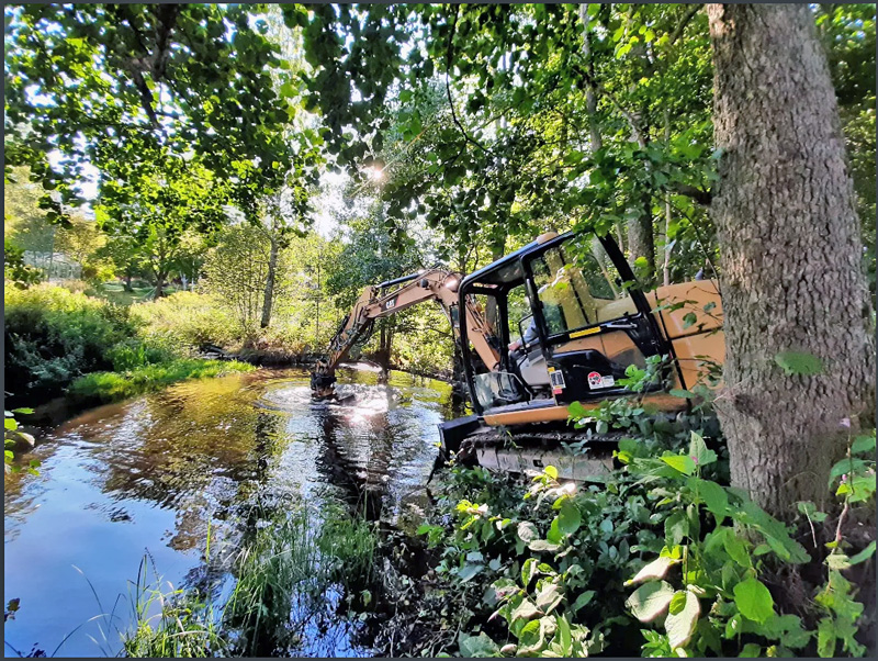 Öringen vinnare då Sportfiskarna river damm