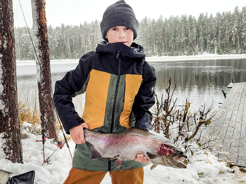 Snöig succéstart på lovfisket för Sportfiskarna i norr