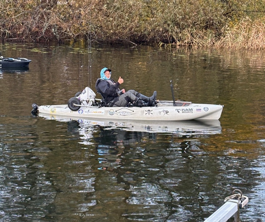 Kajakfiskarna ger inte upp
