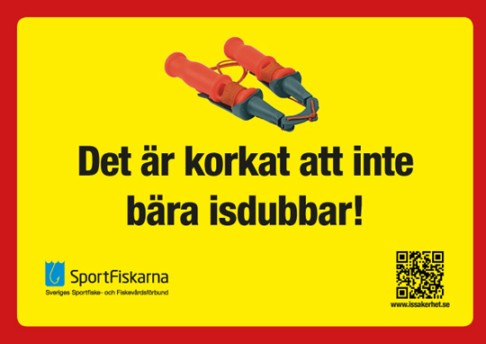 Det är korkat att inte bära isdubbar!