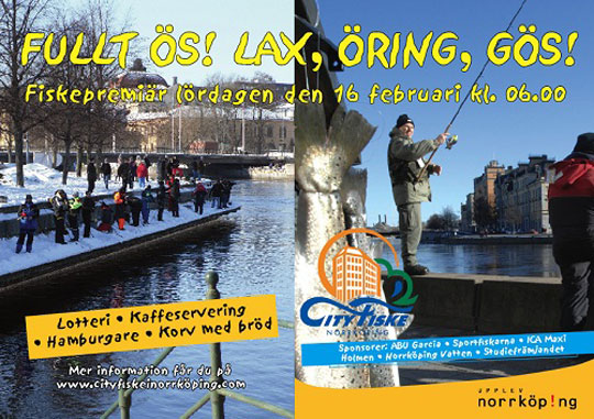 Fiskepremiär på lördag i Norrköping